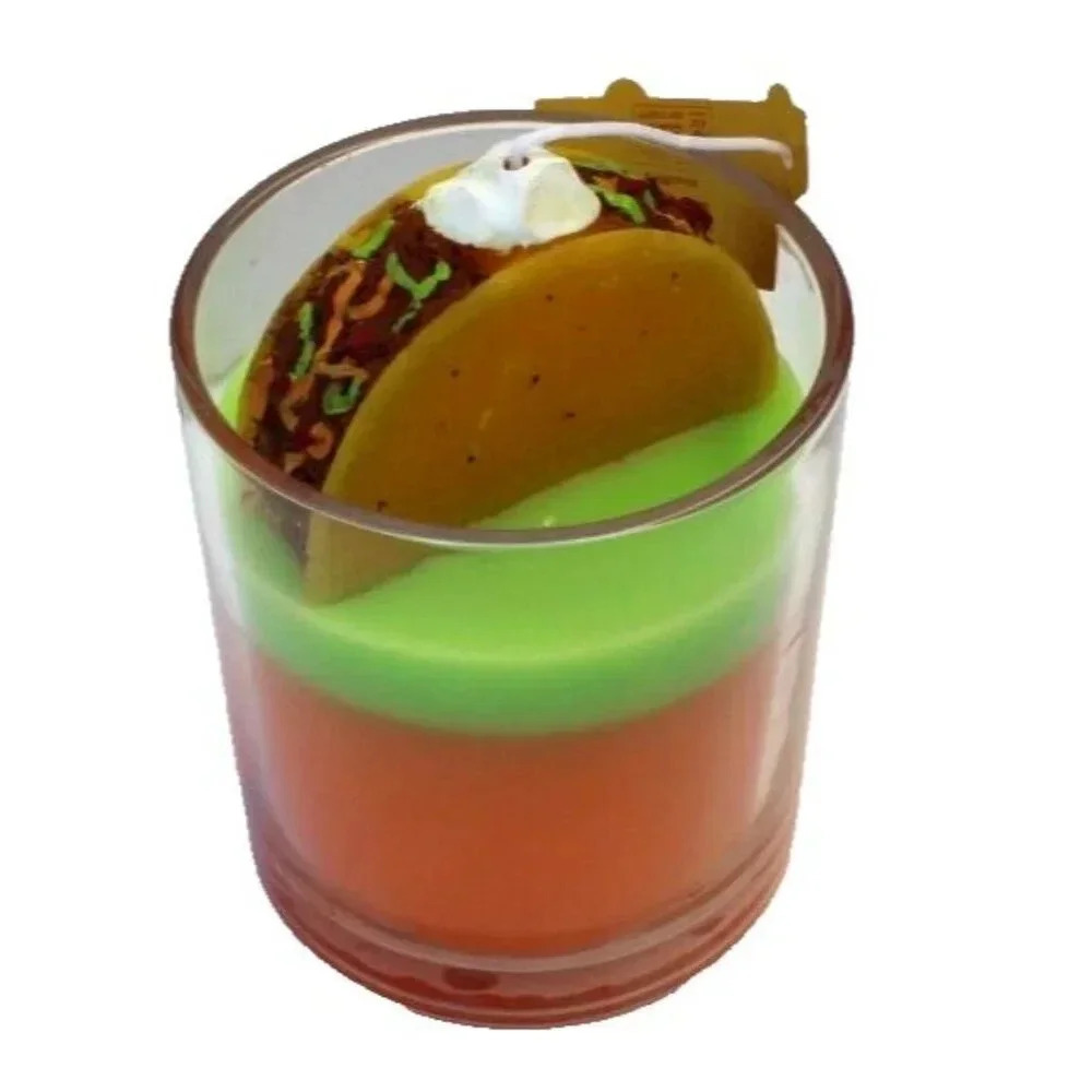 New Retro Green / Orange Taco Tuesday Taco Truck Food Candle